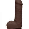 The D Uncut D 7 inches Dildo with Balls Brown Main