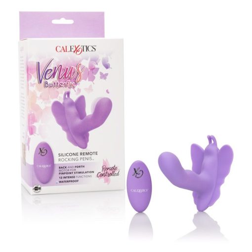 VENUS BUTTERFLY SILICONE REMOTE ROCKING PENIS DILDO 3