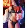 VIBES BO$$ BITCH BRALETTE & PANTY W/ GOLD RINGS LARGE/XL main