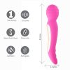 ZOE RECHARGEABLE DUAL VIBRATING WAND HOT PINK back
