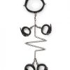 Easy Toys Fetish Set Collar, Ankle & Wrist Cuffs Black - Image 5