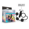 Anal Adventures Platinum Anal Beads W: Vibrating C Ring 1