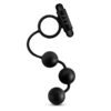 Blush Anal Adventures Platinum Silicone Anal Ball with Vibrating Cock Ring - Image 2