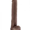 Au Naturel Daddy 14 inches Dildo with Suction Cup Brown main