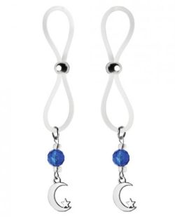 Bijoux De Nip Nipple Halos Moon & Star Charm Blue Clear main