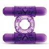 Double Play Dual Vibrating Cock Ring Purple main