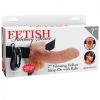 Fetish Fantasy 7" Vibrating Hollow Strap On Balls Beige second
