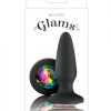 Glams Black Silicone Butt Plug Rainbow Gem second