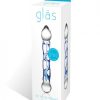 Glas 6.5 inches Tip Textured Glass Dildo Clear - Image 2