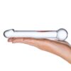 Glas 7 inches Realistic Head Glass Dildo Clear Model