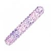 Glas Purple Rose Nubby Glass Dildo main
