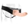 Hollow Strap On 8 inch Dildo - Beige main