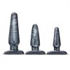 Jet Anal Trainer Kit Carbon Metallic Black 3 Butt Plugs main