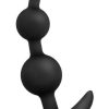 Luxe Be Me 3 Black Silicone Anal Beads second