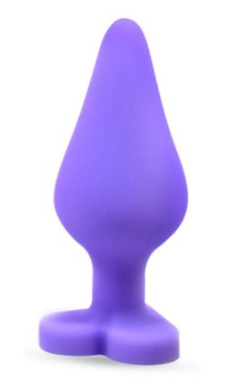Naughtier Candy Heart Butt Plug Purple main