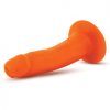 Neo Dual Density 6 inches Cock Neon Orange Dildo second