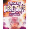 Nubby Tongue Magenta Pink Vibrating Cock Ring second