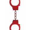 Ouch Beginners Handcuffs Metal Red main
