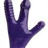 Oxballs Claw Glove Eggplant Purple 3 Soft Finger Dildos main