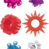 Pleasure stars jelly cock rings 6 pack main