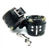 Sensual Sin Leather Padded Ankle Cuffs Camo Piping main