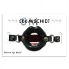 Sex and Mischief Silicone Lips Black Mouth Gag second