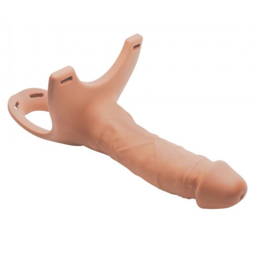 Size Matters Hollow Silicone Dildo Strap On - 6 Inch - Image 2