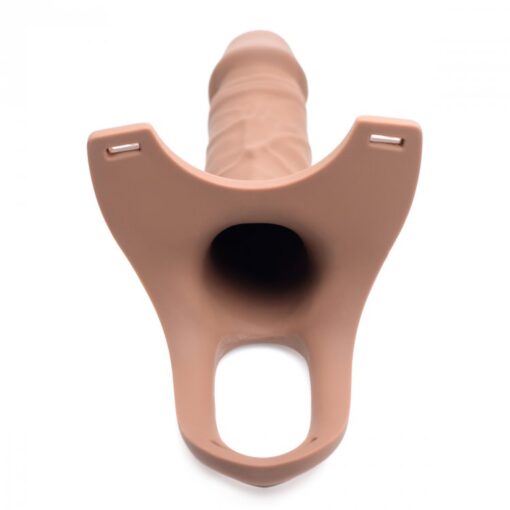 Size Matters Hollow Silicone Dildo Strap On - 6 Inch - Image 3
