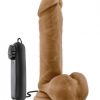 Soccer Champ 8 inches Vibrating Realistic Cock Mocha main