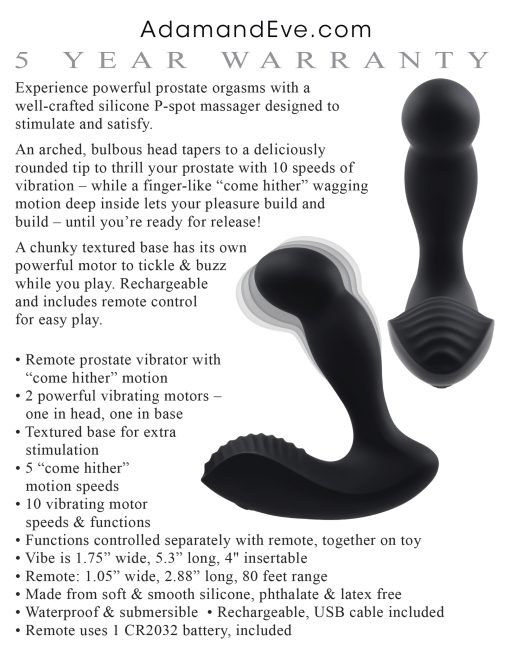Adam & Eve Adams Come Hither Prostate Massager - Image 3