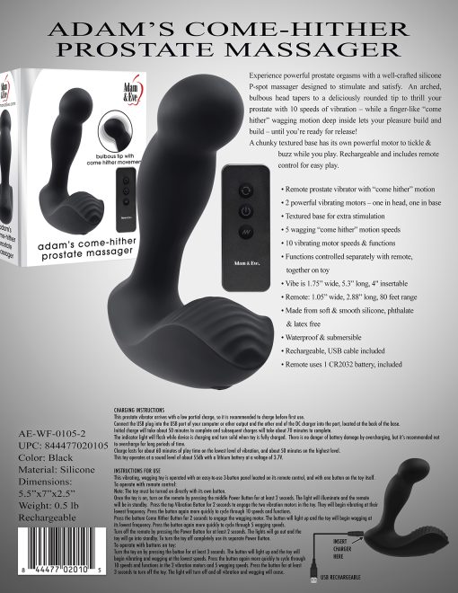 Adam & Eve Adams Come Hither Prostate Massager - Image 4