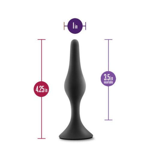 Anal Adventures Beginner Anal Plug Medium Black - Image 3