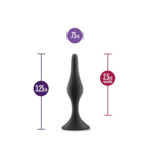 Anal Adventures Beginner Anal Plug Small Black - Image 3
