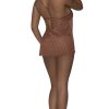 Caramel Kiss Babydoll & Thong Set Caramel 2Xl - Image 3