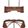Caramel Kiss Bralette & G- Panty Caramel 2Xl - Image 4