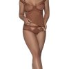 Caramel Kiss Cami & Split Crotch Boy Short Caramel 2Xl Naughty Role Play Main Image