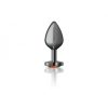 Cheeky Charms Heart Rainbow Medium Gunmetal Butt Plug - Image 3
