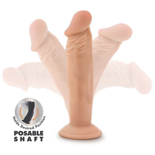 Dr Skin Plus 6In Poseable Dildo Vanilla - Image 4