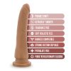 Dr Skin Silicone Dr Noah 8In Dildo Mocha Large Dildos Main Image