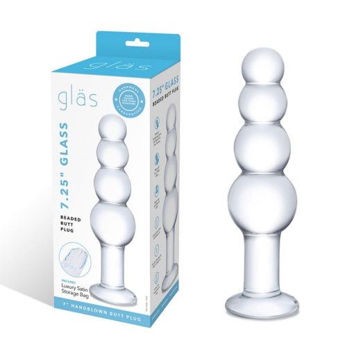 Glas 7.25 Glass Beaded Butt Plug - Image 3