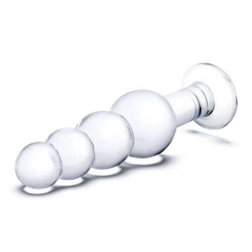 Glas 7.25 Glass Beaded Butt Plug - Image 4