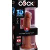 King Cock Plus 8 In Triple Density Cock Brown Large Dildos Main Image
