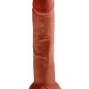 King Cock Plus 8 In Triple Density Cock Brown - Image 3
