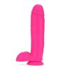 Neo 10In Dual Density Dildo Neon Pink - Image 4