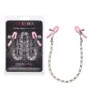 Nipple Play Crystal Chain Nipple Clamps Pink  Main Image