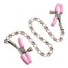Nipple Play Crystal Chain Nipple Clamps Pink - Image 3