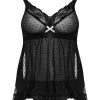 Passion Pointe Baby Doll & Panty Set Black L/Xl - Image 4