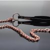 Pleasure Chain Leash Black & Rose Gold - Image 3