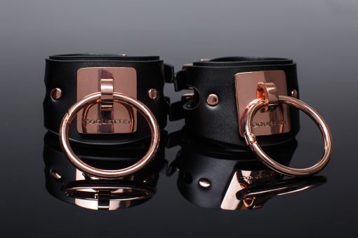 Pleasure Cuffs Black & Rose Gold - Image 3