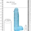 Realrock 8In Realistic Dildo W/ Balls Blue - Image 3
